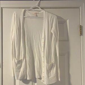 White Victoria’s Secret cardigan